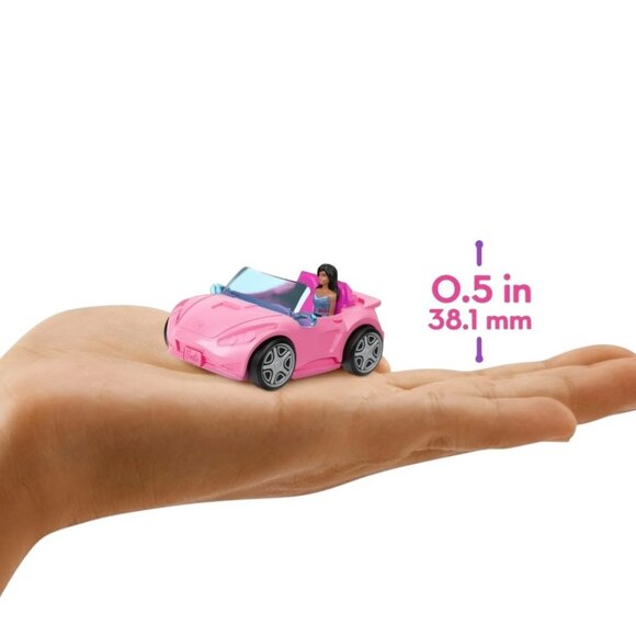 Mini Barbie Land Color-Changing Convertible With Doll & Accessories - 0.5 Inch - Picture 4 of 5